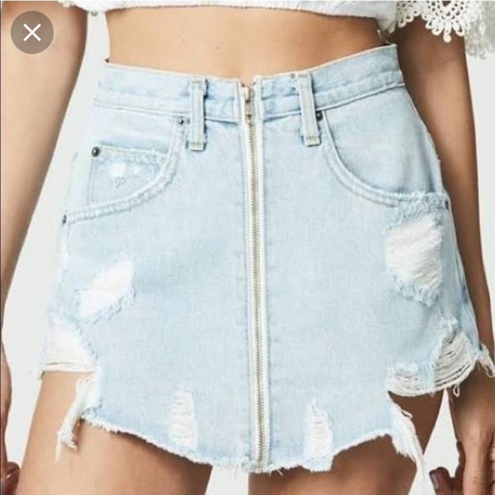 Carmar denim skirt